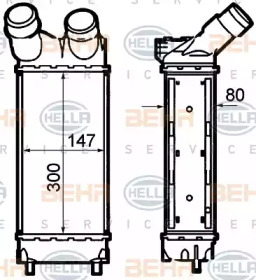 Теплообменник (BEHR HELLA SERVICE: 8ML 376 760-741)