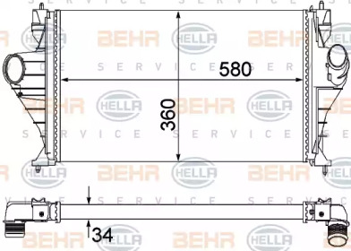 Теплообменник (BEHR HELLA SERVICE: 8ML 376 762-751)