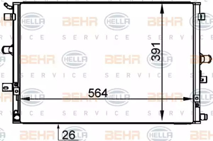 Теплообменник (BEHR HELLA SERVICE: 8ML 376 765-081)