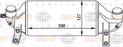 Теплообменник (BEHR HELLA SERVICE: 8ML 376 765-091)