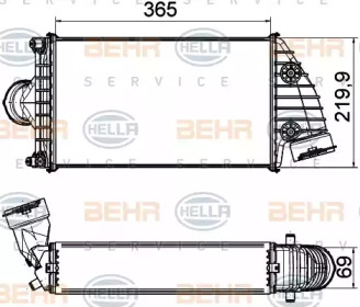 Теплообменник (BEHR HELLA SERVICE: 8ML 376 765-191)