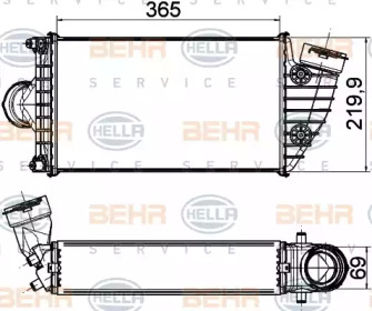 Теплообменник (BEHR HELLA SERVICE: 8ML 376 765-211)