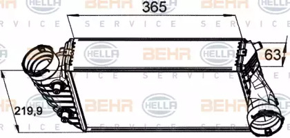 Теплообменник (BEHR HELLA SERVICE: 8ML 376 765-451)