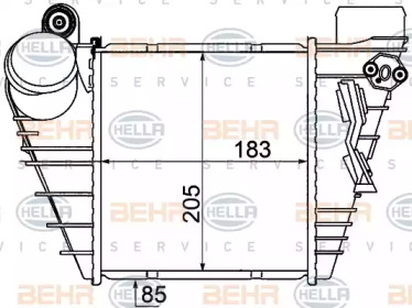 Теплообменник (BEHR HELLA SERVICE: 8ML 376 776-051)