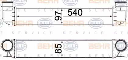 Теплообменник (BEHR HELLA SERVICE: 8ML 376 776-154)