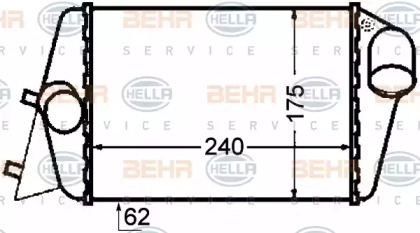 Теплообменник (BEHR HELLA SERVICE: 8ML 376 776-281)