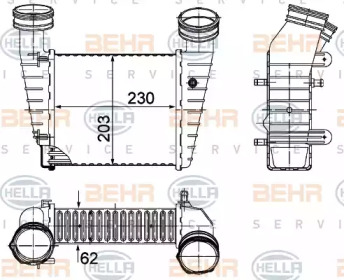 Теплообменник (BEHR HELLA SERVICE: 8ML 376 776-634)