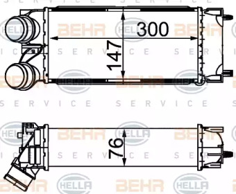 Теплообменник (BEHR HELLA SERVICE: 8ML 376 777-364)