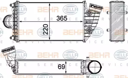 Теплообменник (BEHR HELLA SERVICE: 8ML 376 783-571)