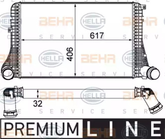 Теплообменник (BEHR HELLA SERVICE: 8ML 376 787-621)