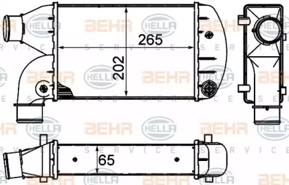 Теплообменник (BEHR HELLA SERVICE: 8ML 376 899-001)