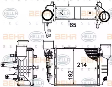 Теплообменник (BEHR HELLA SERVICE: 8ML 376 899-061)