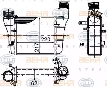 Теплообменник (BEHR HELLA SERVICE: 8ML 376 899-121)