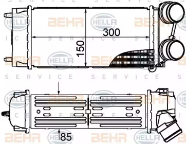 Теплообменник (BEHR HELLA SERVICE: 8ML 376 899-241)