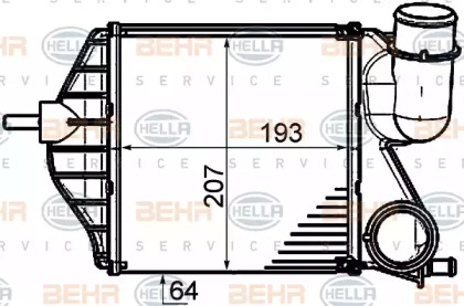 Теплообменник (BEHR HELLA SERVICE: 8ML 376 910-011)