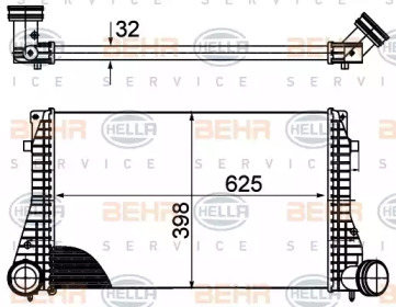 Теплообменник (BEHR HELLA SERVICE: 8ML 376 988-004)