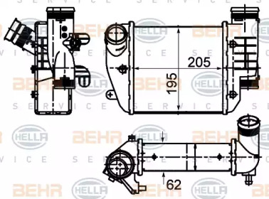 Теплообменник (BEHR HELLA SERVICE: 8ML 376 988-024)