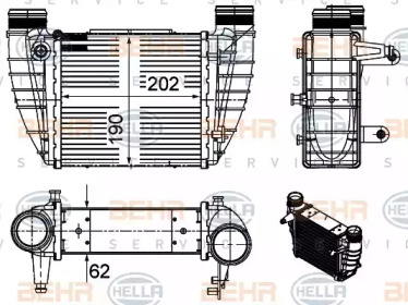 Теплообменник (BEHR HELLA SERVICE: 8ML 376 988-044)