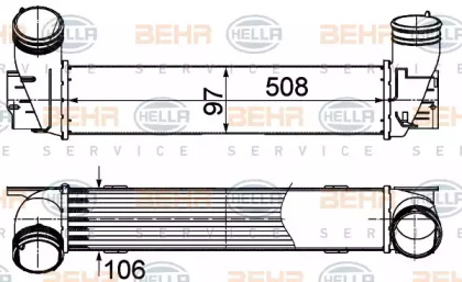 Теплообменник (BEHR HELLA SERVICE: 8ML 376 988-074)