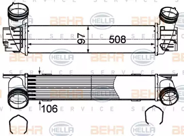 Теплообменник (BEHR HELLA SERVICE: 8ML 376 988-094)