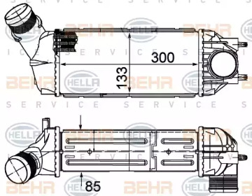 Теплообменник (BEHR HELLA SERVICE: 8ML 376 988-104)