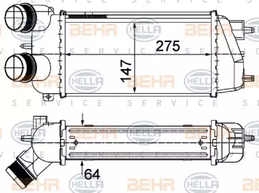 Теплообменник (BEHR HELLA SERVICE: 8ML 376 988-124)