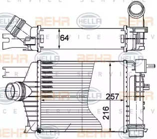 Теплообменник (BEHR HELLA SERVICE: 8ML 376 988-164)