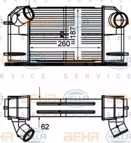 Теплообменник (BEHR HELLA SERVICE: 8ML 376 988-274)