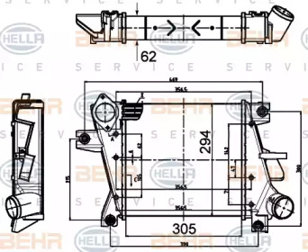 Теплообменник (BEHR HELLA SERVICE: 8ML 376 988-334)