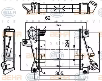 Теплообменник (BEHR HELLA SERVICE: 8ML 376 988-344)