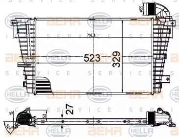 Теплообменник (BEHR HELLA SERVICE: 8ML 376 988-394)