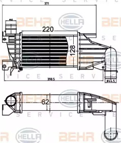 Теплообменник (BEHR HELLA SERVICE: 8ML 376 988-404)