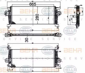 Теплообменник (BEHR HELLA SERVICE: 8ML 376 988-414)