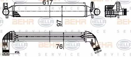 Теплообменник (BEHR HELLA SERVICE: 8ML 376 988-494)