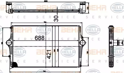 Теплообменник (BEHR HELLA SERVICE: 8ML 376 988-514)