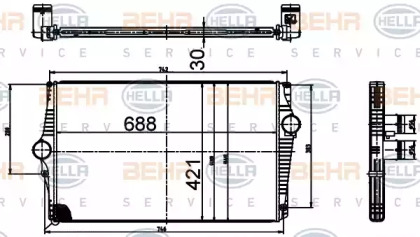 Теплообменник (BEHR HELLA SERVICE: 8ML 376 988-534)