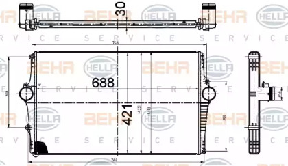 Теплообменник (BEHR HELLA SERVICE: 8ML 376 988-564)