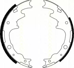 Комлект тормозных накладок (TRISCAN: 8100 10015)