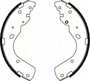 Комлект тормозных накладок (TRISCAN: 8100 10017)