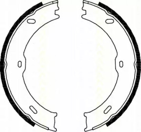 Комлект тормозных накладок (TRISCAN: 8100 10023)