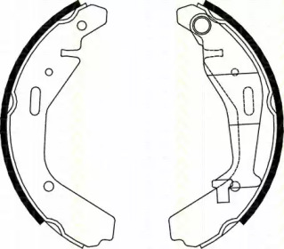 Комлект тормозных накладок (TRISCAN: 8100 10024)