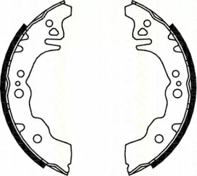 Комлект тормозных накладок (TRISCAN: 8100 10027)