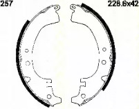 Комлект тормозных накладок (TRISCAN: 8100 10257)