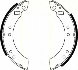 Комлект тормозных накладок (TRISCAN: 8100 10280)