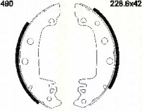 Комлект тормозных накладок (TRISCAN: 8100 10490)