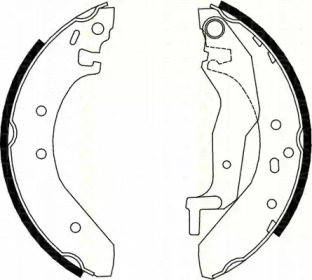 Комлект тормозных накладок (TRISCAN: 8100 10527)