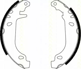 Комлект тормозных накладок (TRISCAN: 8100 10545)
