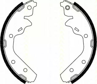 Комлект тормозных накладок (TRISCAN: 8100 10592)