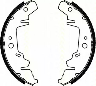 Комлект тормозных накладок (TRISCAN: 8100 10593)