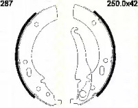 Комлект тормозных накладок (TRISCAN: 8100 11287)